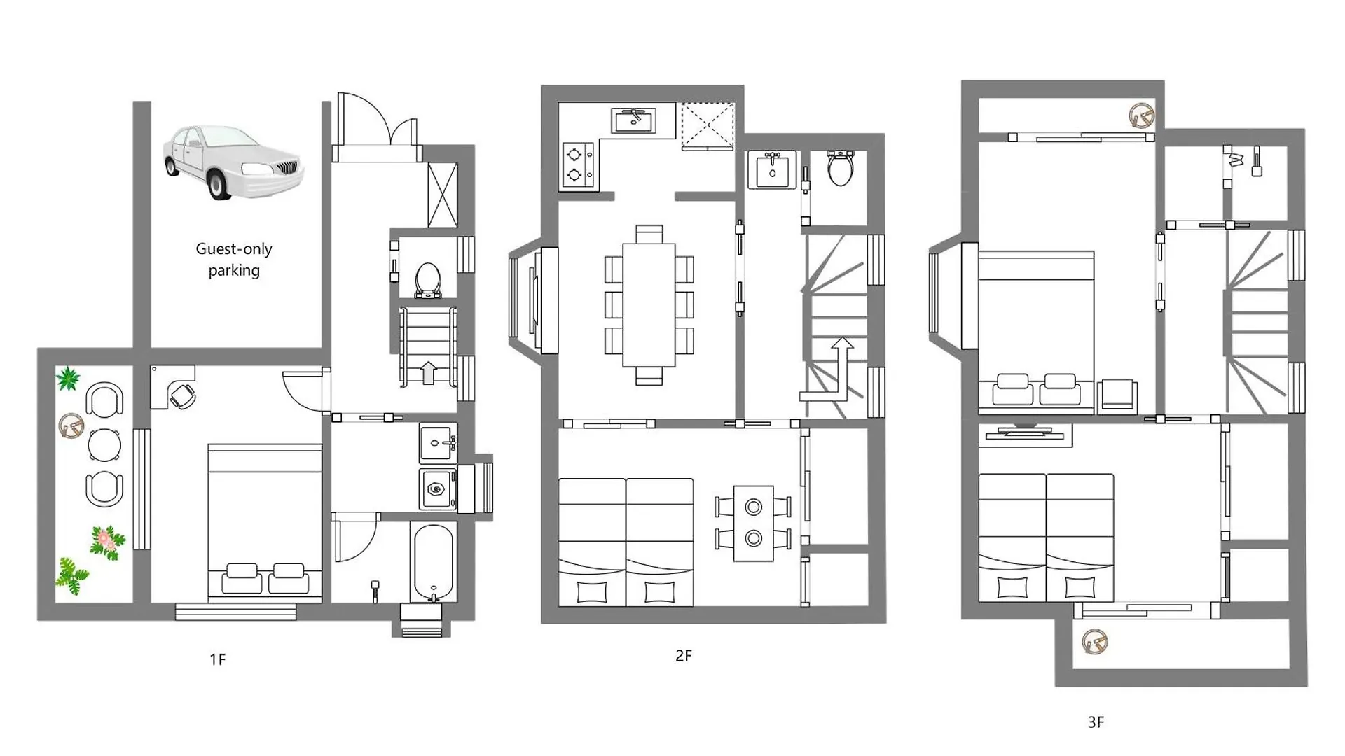 بيت للعطل Asakusa-Ginza-Skytree-Stn-4Min-95Sqm-Garage-2Wc-2Swr طوكيو